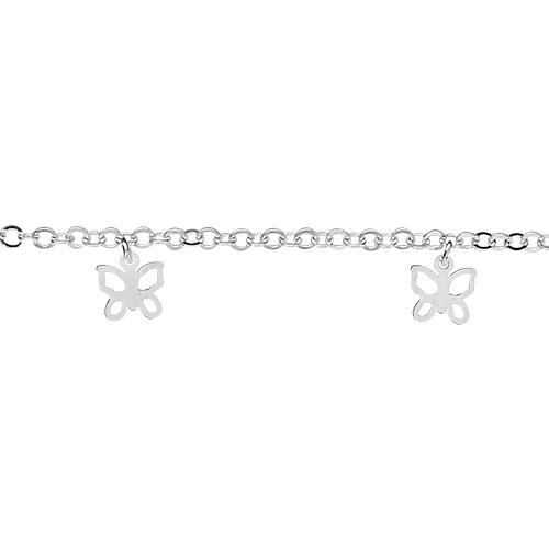 Bracelet Argent 925 5 Pampilles Charms Papillon