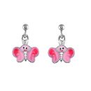 Boucles d'oreille Argent 925 Enfant Papillon