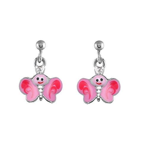 Boucles d'oreille Argent 925 Enfant Papillon