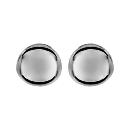Boucles d'Oreilles Argent Forme Bombée Lisse
