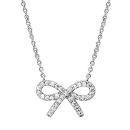 Collier Argent 925 et Zirconium Motif Noeud