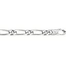 Bracelet Argent 925 Maille Figaro 1+1 6 mm