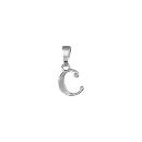 Pendentif Argent 925 Lettre Alphabet Initiale Anglaise C