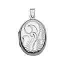 Pendentif Argent 925 Cassolette Motif Moderne