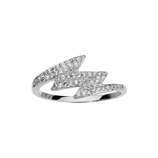 Bague Argent 925 Eclair Zirconium Sertis