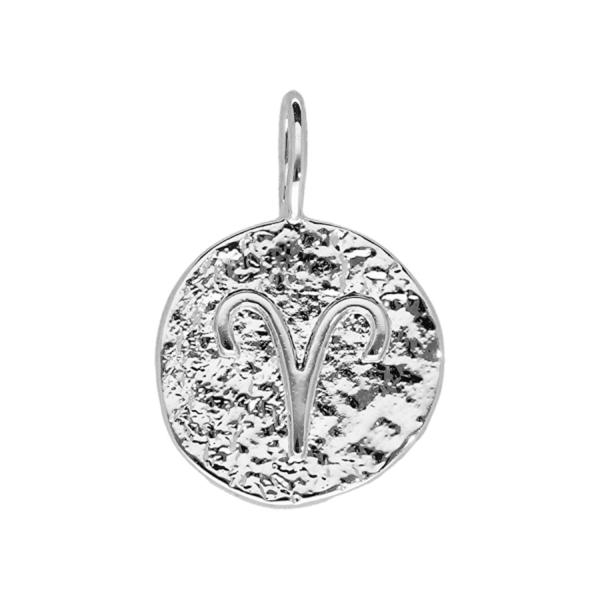 Pendentif Argent 925 Martelé Zodiaque Bélier