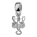 Charms Argent 925 Suspendu Scorpion 