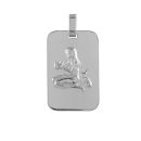 Pendentif Argent 925 Zodiaque Plaque GI Vierge