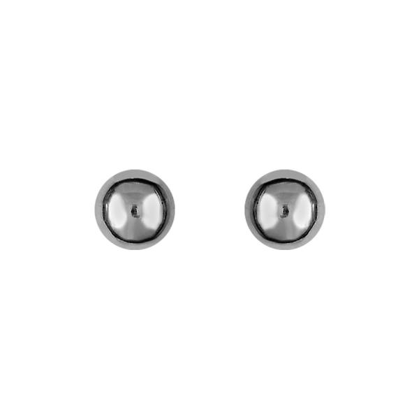 Boucles d'oreilles Acier 316 L Boule Lisse 3 mm