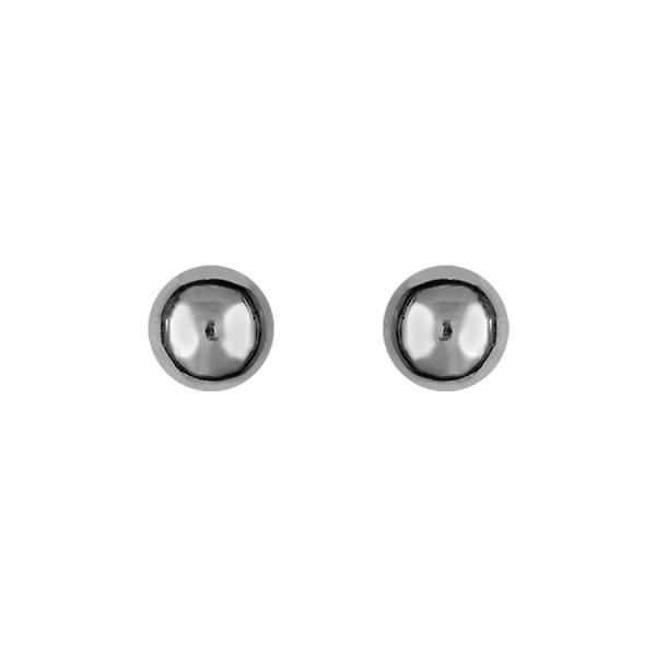 Boucles d'oreilles Acier 316 L Boule Lisse 3 mm