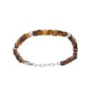 Bracelet Acier 316 L Cube Oeil de Tigre