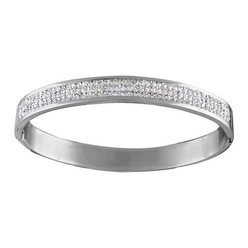 Bracelet Acier 316 L Zirconium Blanc Articulé