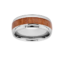 Bague Acier 316 L et Bois 