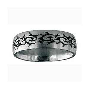 Bague Homme Acier 316 L  Tribal