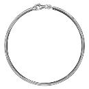 Bracelet Jonc Argent 925 pour Charms Fil 3 mm Diam. 62 mm