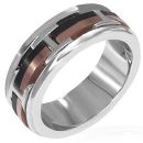 Bague Acier 316 L Bicolore H