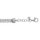 Bracelet Argent 925 Double Rangs Tennis Zirconium Sertis Blanc