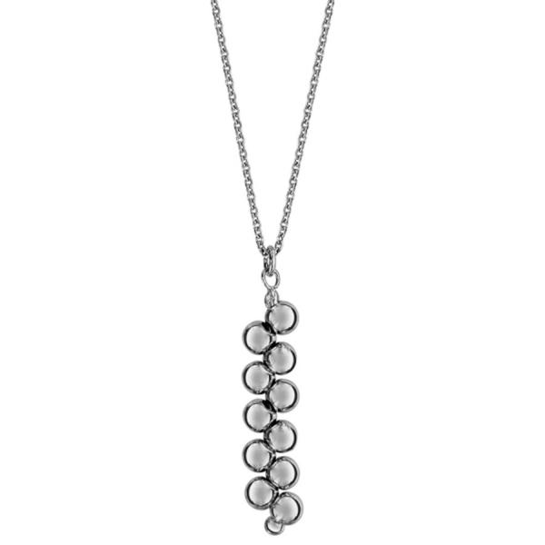 Collier Argent 925 Pendant Grappe Boules