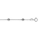 Chaîne de Cheville Argent 925 Maille Boule 3,5 mm