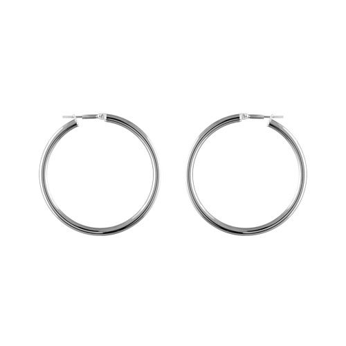 Créoles Acier 316L Fil 3 mm Diam. 40 mm