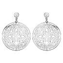 Boucles d'oreilles Acier 316 L Rond Ajouré