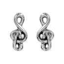 Boucles d'oreilles Acier 316 L Enfant Clef de Sol