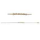 Bracelet Plaqué Or Tresse avec Zirconium