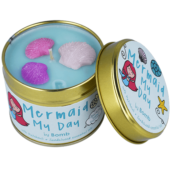 Bougie Parfumée Pot en Fer Mermaid My Day Bomb Cosmetics