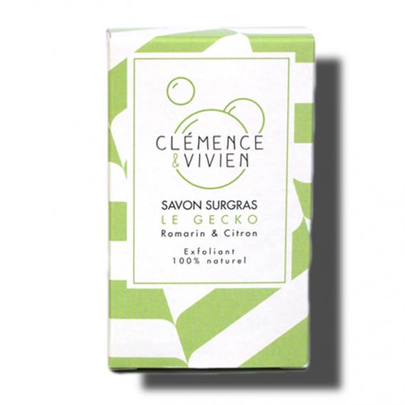 Savon Naturel à Froid Surgras Exfoliant Clémence et Vivien le Gecko