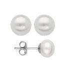 Boucles d'oreilles Argent 925 Perles d'eau Douce 8 mm