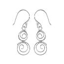 Boucles d'oreilles Argent 925 Double Spirale