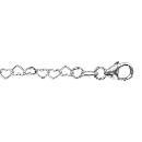 Bracelet Argent 925 Petits Multi-Coeurs