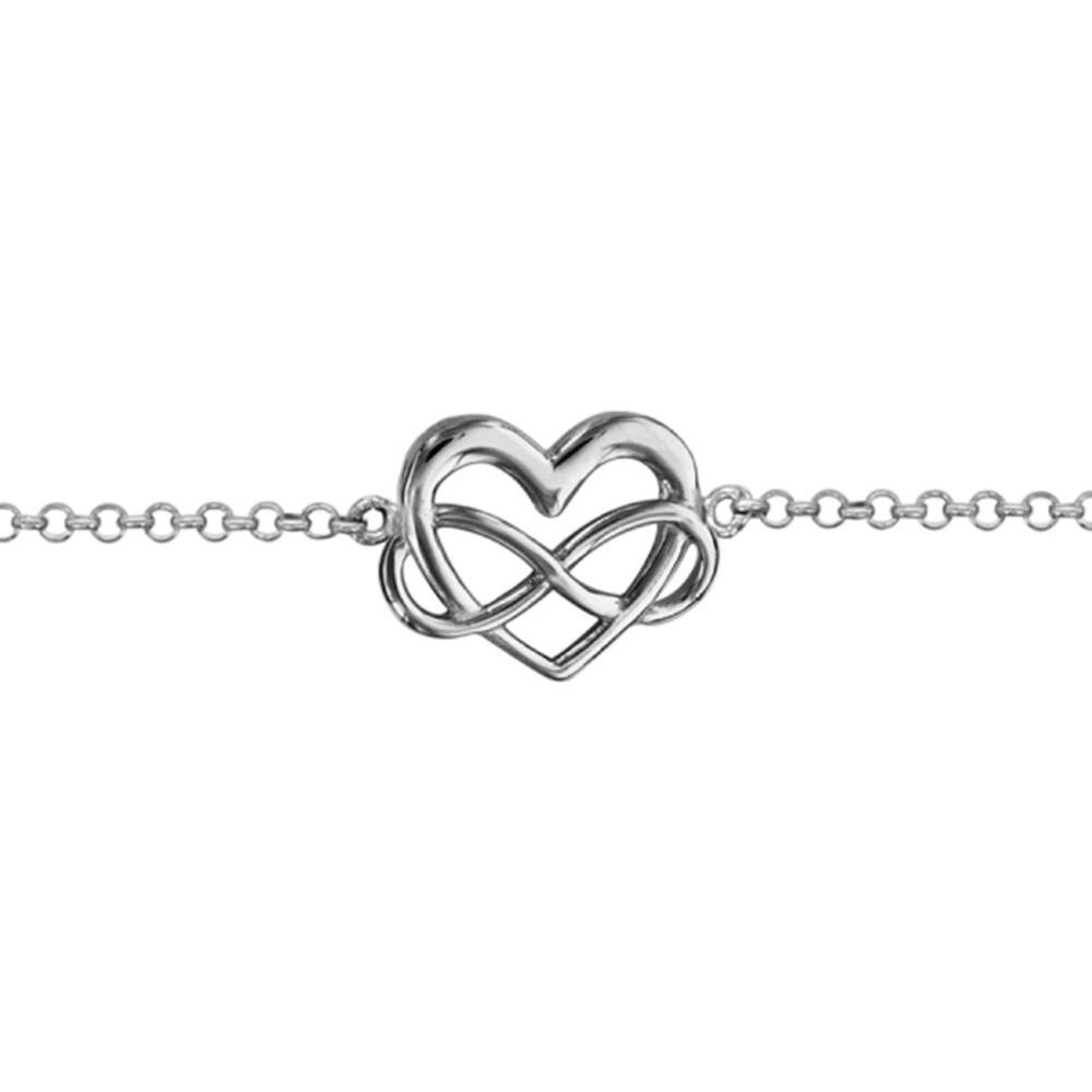 925 Argent fin Bracelet infini Billie Bijoux damour sans fin Symbole Bracelet réglable avec charme pour Femme pour la fête des mères 