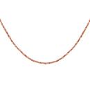 Collier Argent 925 Maille Margarita 1 mm Dorure Rose