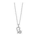 Collier Argent 925 Pendentif Chat Stylisé avec Zirconium