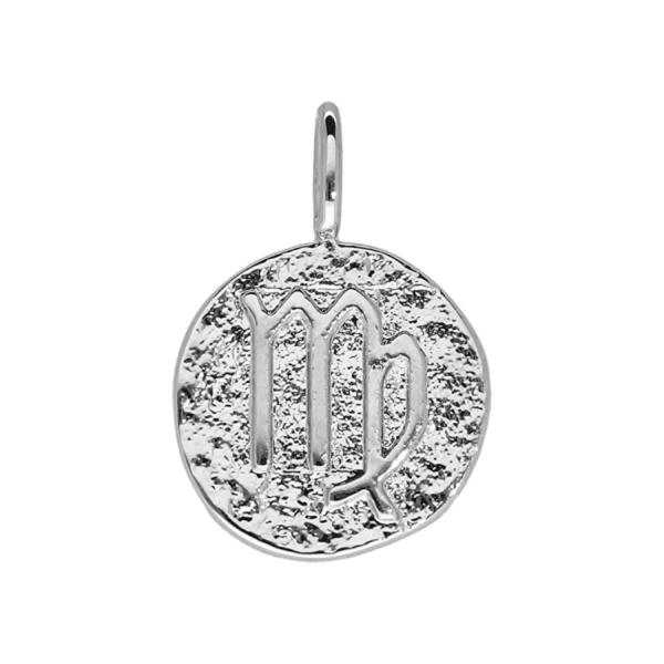 Pendentif Argent 925 Martelé Zodiaque Vierge