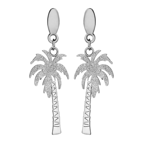 Boucles d'oreilles Acier 316 L Pendante Palmier