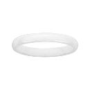 Bague Céramique Alliance Blanche Lisse 3 mm