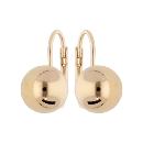 Boucles d'oreilles Plaqué Or Dormeuse Boule 10 mm