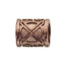 Charms Acier 316L Cylindre Motif Marron