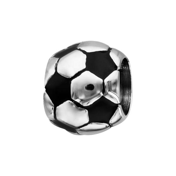 Charms Acier 316L Ballon de Foot Patiné