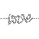 Bracelet Argent 925 et Zirconium Love