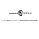 Bracelet Argent 925 Boules Anneaux Entremêlés