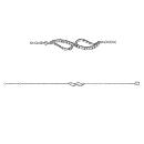 Bracelet Argent 925 Volute avec Zirconium Sertis