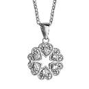 Collier Argent 925 Pendentif Multi-Coeurs Zirconium Sertis
