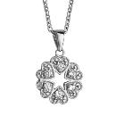 Collier Argent 925 Pendentif Multi-Coeurs Zirconium Sertis