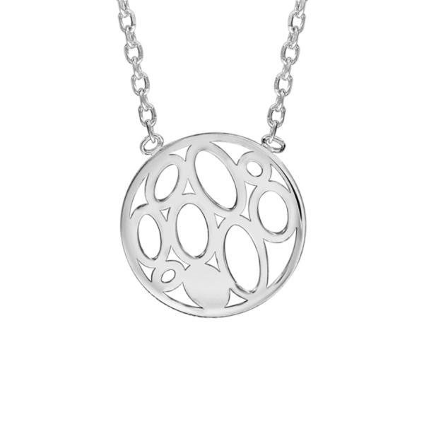 Collier Argent 925 Motif Rond Ajouré