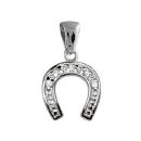 Pendentif Argent 925 et CZ Fer à Cheval