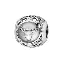 Charms Argent 925 Boule Zodiaque  Taureau  