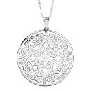 Collier Acier 316 L Pendentif Rond Ajouré